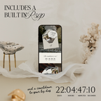 Old Money Lace Wedding Website Template with RSVP (Lace 01)