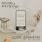 Old Money Lace Wedding Website Template with RSVP (Lace 03)