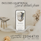 Save The Date Wedding Website Template (Photo Booth Animation 01 - Ivory)