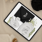 Wedding Website Template with RSVP (Envelope 05 - Black & White)