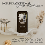 Save The Date Wedding Website Template (Photo Booth Animation 01 - Brown)