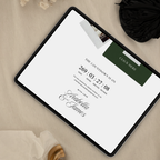 Wedding Website Template with RSVP (White & Green)