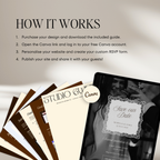 Old Money Save The Date Wedding Website Template (Olive)