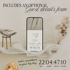 Lace Heart Save The Date Website Template (Lace 0201)