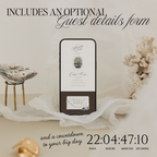 Save The Date Website Template (Vintage 01 - Brown Ivory)