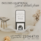 Lace Wedding Website Template with RSVP (Lace 0501)