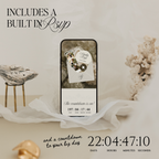 Old Money Lace Wedding Website Template with RSVP (Lace 02)