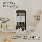 Old Money Wedding Website Template with RSVP (Olive)