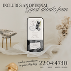 Save The Date Website Template (Romantic 01 - Ivory)