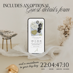 Save The Date Wedding Website Template (Envelope 05 - Blue + Green)
