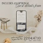 Save The Date Website Template (Vintage 01 - Ivory)