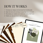 Save The Date Wedding Website Template (Sage & Ivory)