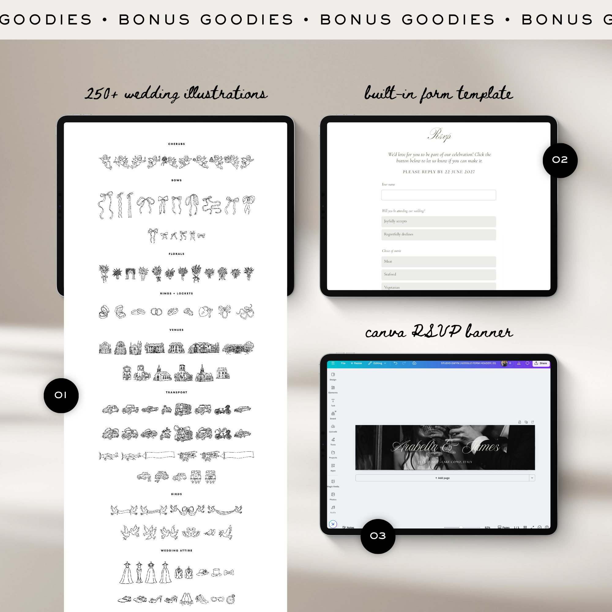 Wedding Website Template with RSVP (Envelope 04 - Blue & Pink)