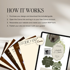 Wedding Website Template with RSVP (Sage & Ivory)