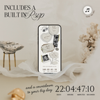 Wedding Website Template with RSVP (Photo Booth 01 - Ivory)