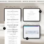Save The Date Wedding Website Template (Envelope 05 - Blue + Green)