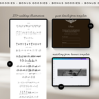 Save The Date Wedding Website Template (Photo Booth Animation 01 - Brown)