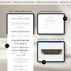Save The Date Wedding Website Template (Envelope 06 - Brown + Ivory)