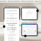 Save The Date Wedding Website Template (Envelope 05 - Black + White)