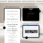 Save The Date Wedding Website Template (Photo Booth Animation 01 - Black)