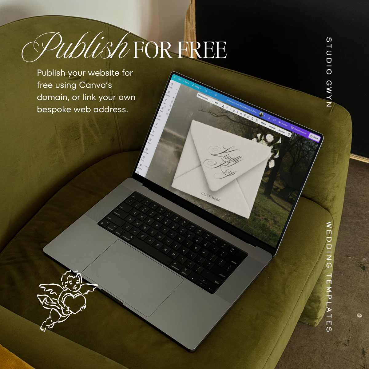 Lace Wedding Website Template with RSVP (Lace 0502)