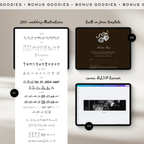 Wedding Website Template with RSVP (Photo Booth 01 - Brown)