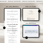 Wedding Website Template with RSVP (Envelope 05 - yellow, blue + brown)