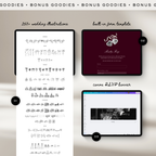 Wedding Website Template with RSVP (Photo Booth 01 - Burgundy)