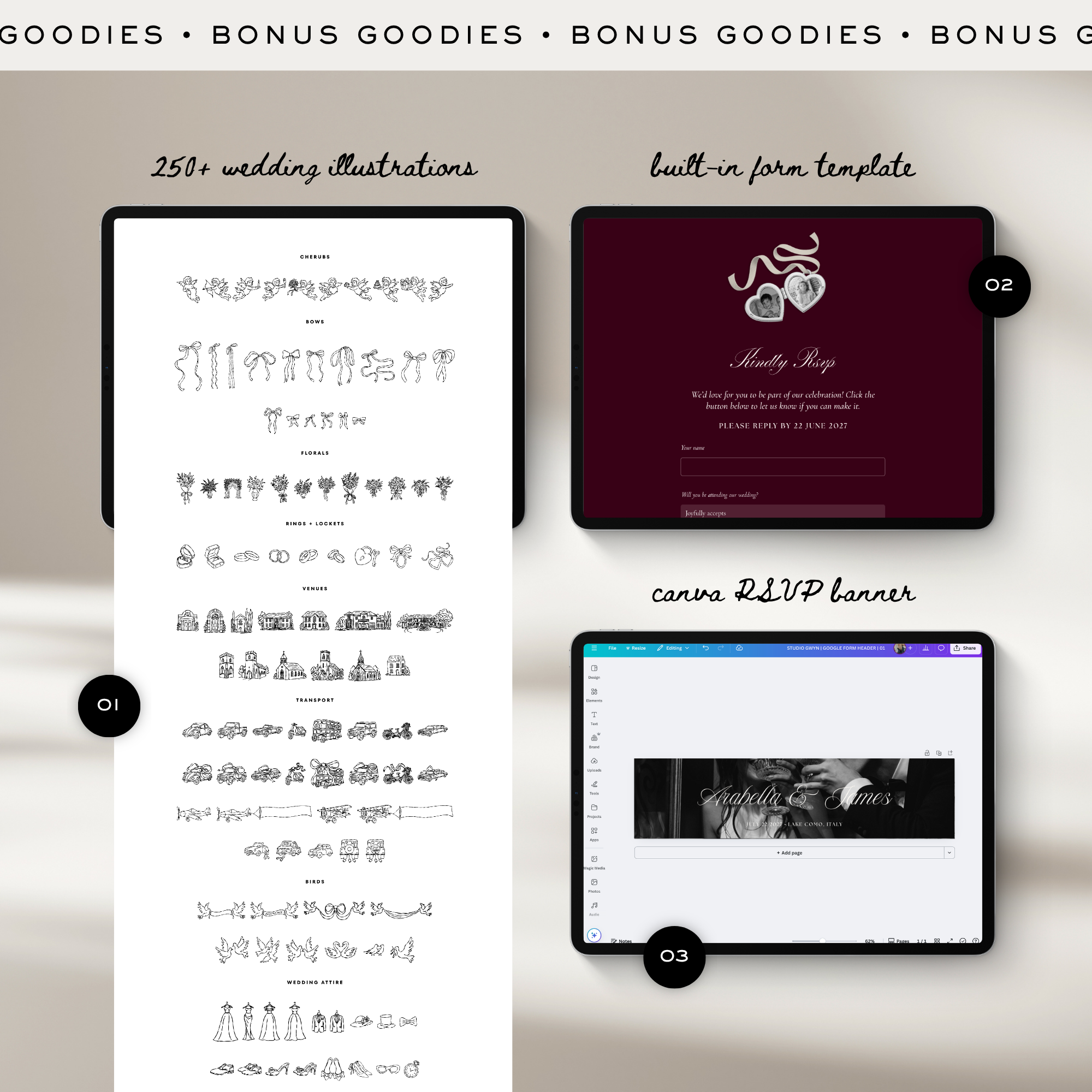 Wedding Website Template with RSVP (Photo Booth 01 - Burgundy)
