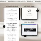 Wedding Website Template with RSVP (Photo Booth 01 - Ivory)