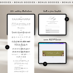 Wedding Website Template with RSVP (Envelope 06 - Chartreuse, Pink + Burgundy)