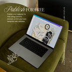 Save The Date Wedding Website Template (Envelope 05 - Yellow, Blue + Brown)