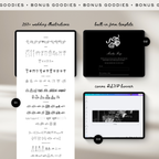 Wedding Website Template with RSVP (Photo Booth 01 - Black)
