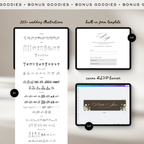 Wedding Website Template with RSVP (Envelope 06 - Brown + Ivory)