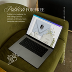Wedding Website Template with RSVP (Envelope 05 - Blue + Green)