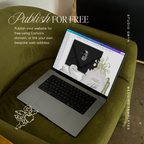 Wedding Website Template with RSVP (Envelope 05 - Black & White)