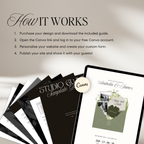 Save The Date Wedding Website Template (Sage & Ivory)