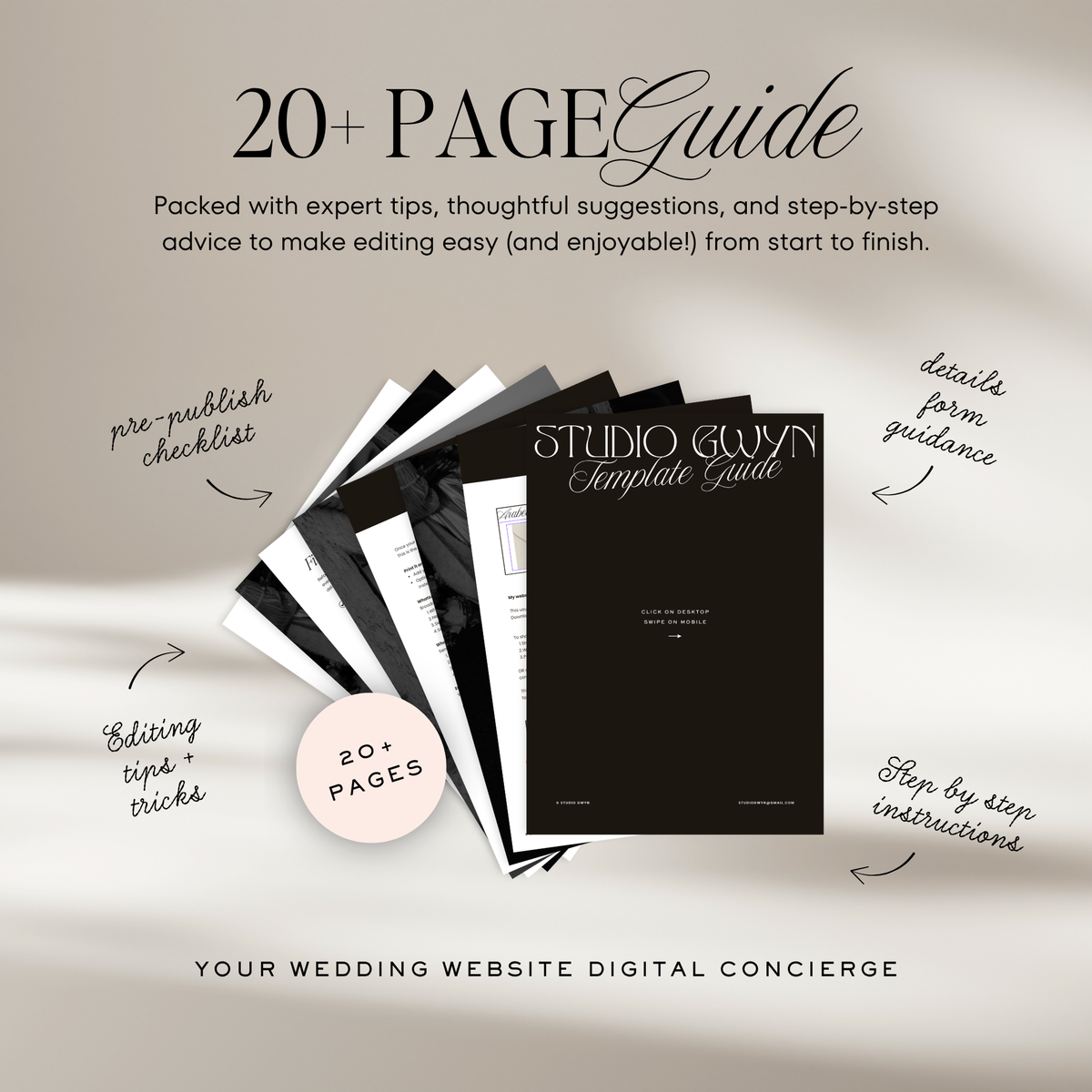Wedding Website Template with RSVP (Envelope 05 - Green, Pink + Burgundy)