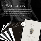 Save The Date Website Template (Vintage 01 - Brown Ivory)