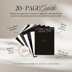 Wedding Website Template with RSVP (Envelope 05 - Sage Green + Ivory)