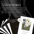 Save The Date Wedding Website Template (Envelope 06 - Sage Green + Ivory)