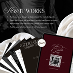 Save The Date Website Template (Romantic 01 - Burgundy)