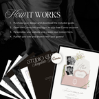 Save The Date Wedding Website Template (Envelope 07 - Pink + Ivory)