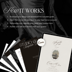 Save The Date Website Template (Vintage 01 - Ivory)