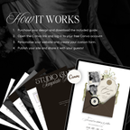 Save The Date Wedding Website Template (Envelope 06 - Brown + Ivory)