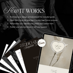 Lace Heart Save The Date Website Template (Lace 0201)