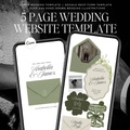 Wedding Website Template with RSVP (Sage & Ivory)