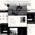 Elegant Minimal Wedding Website Template with RSVP