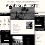 Elegant Minimal Wedding Website Template with RSVP
