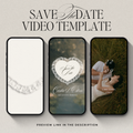 Lace Heart Save The Date Video Template (0101)
